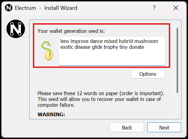 Create new seed workflow